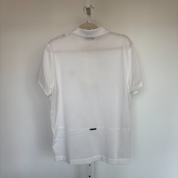 Moncler Men's White Polo Large Size - Picture 5 of 9
